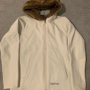 Never Worn Women’s Marmot Jacket with Fur Lined Hood Size M